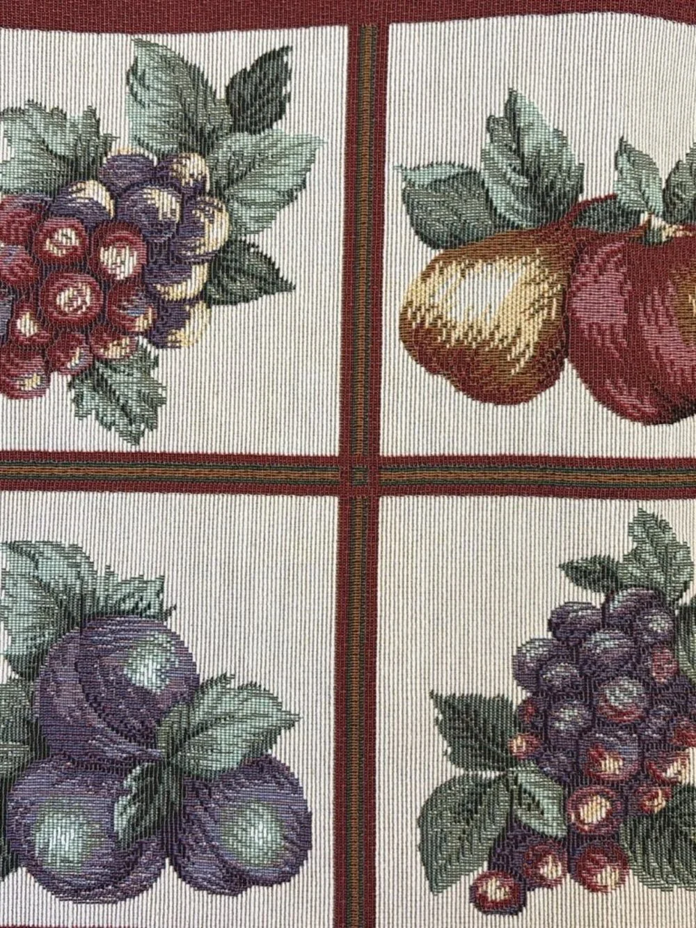 VTG Kemp & Beatley Tapestry Fruit Placemat Set 18X13